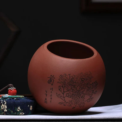 Boîte à thé en argile pot hermétique en terre