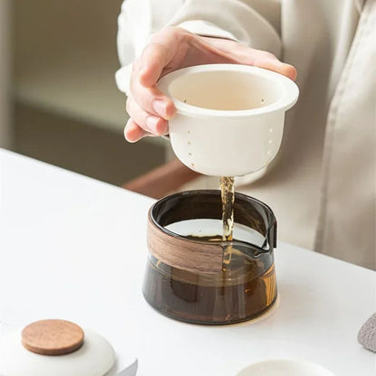 Service à thé de voyage avec pochette nomade