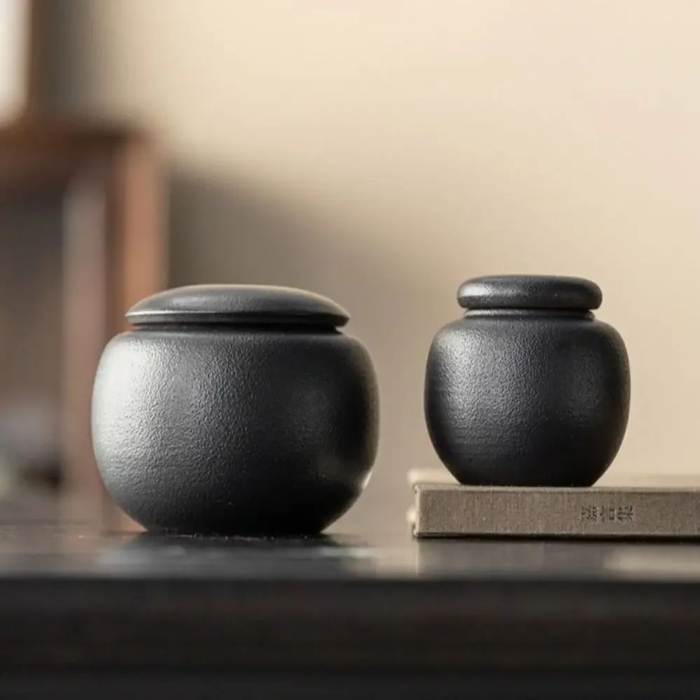 Mini boîte à thé en céramique pot hermétique de voyage