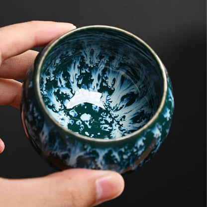 Coffret 5 tasses à thé artisanales en céramique