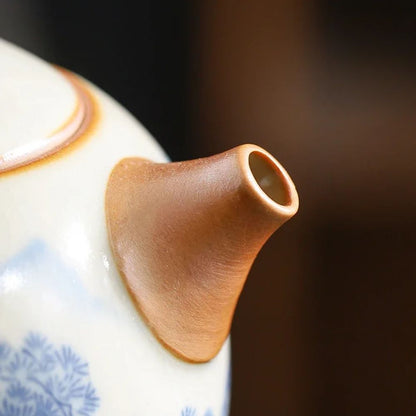 Théière en céramique Ru Kiln style chinois Xishi
