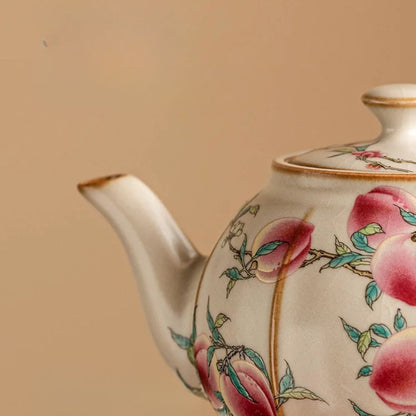 Théière artisanale japonaise rose