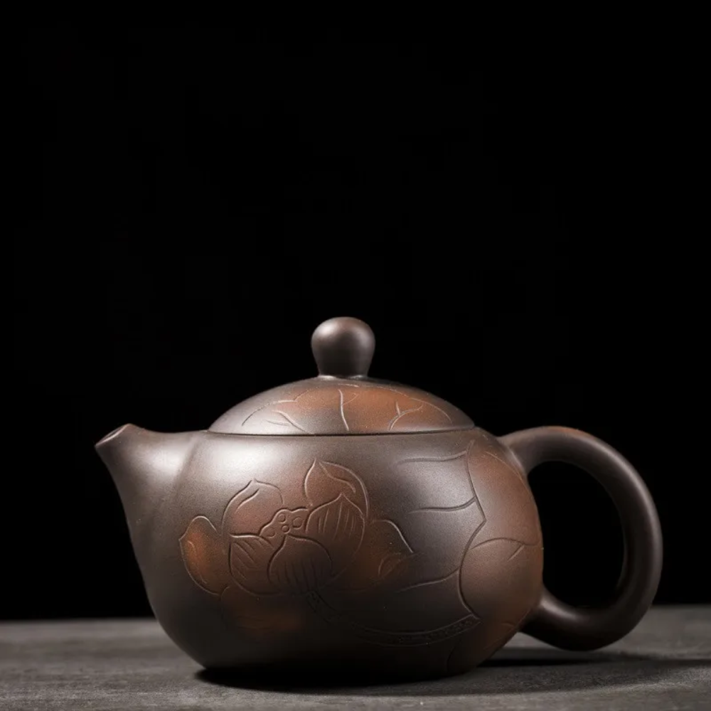 Théière artisanale en poterie violette de Jianshui pour Gong Fu Cha