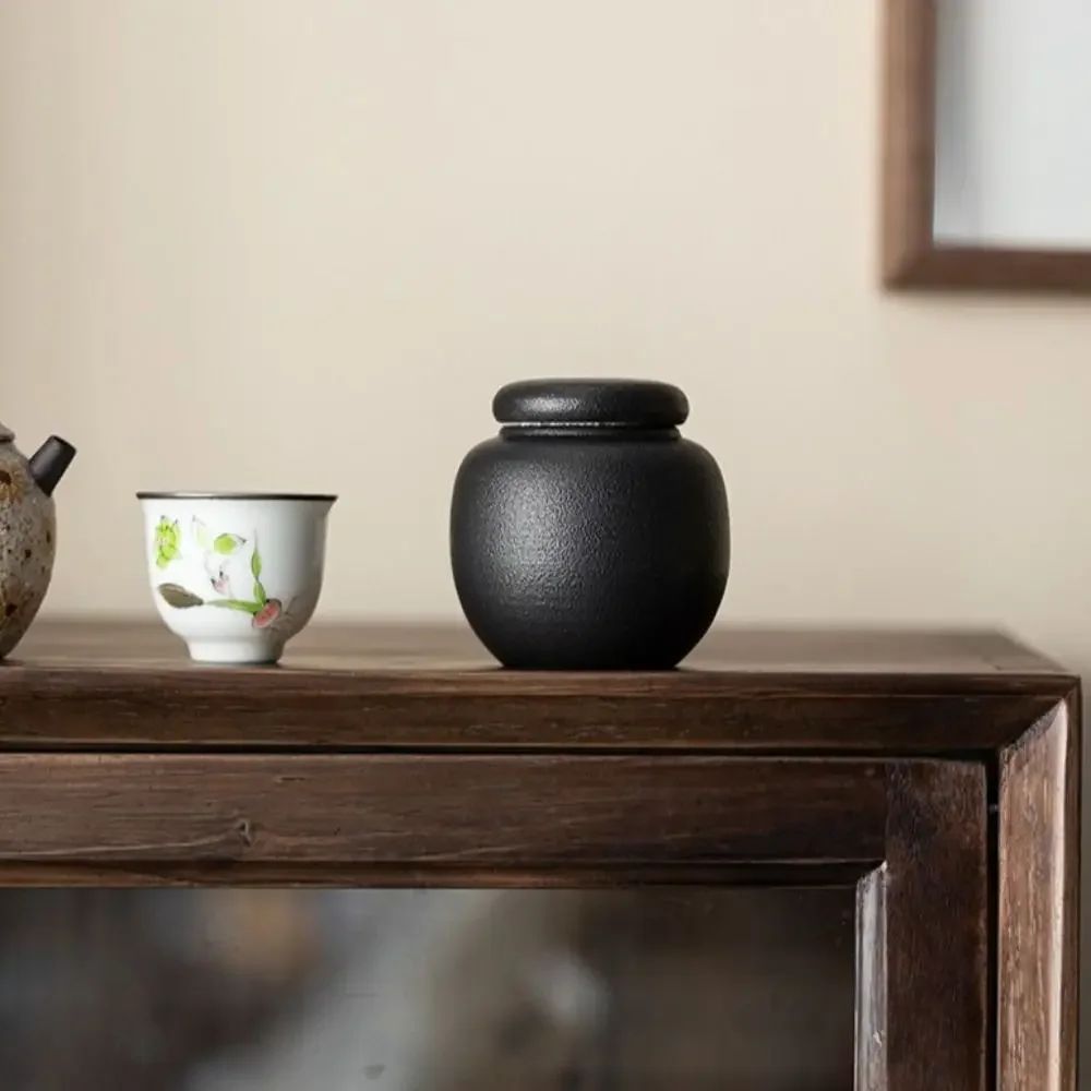 Mini boîte à thé en céramique pot hermétique de voyage