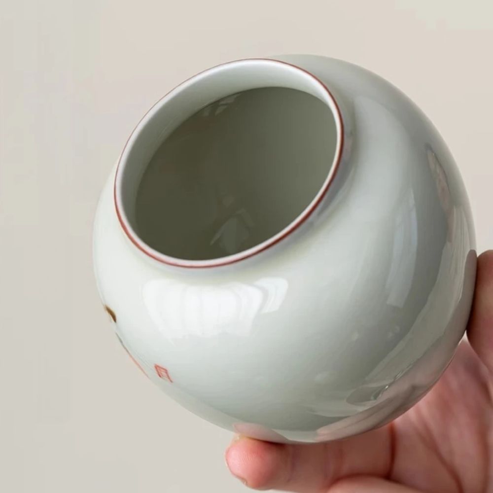 Boîte à thé en argile bocal hermétique fait main