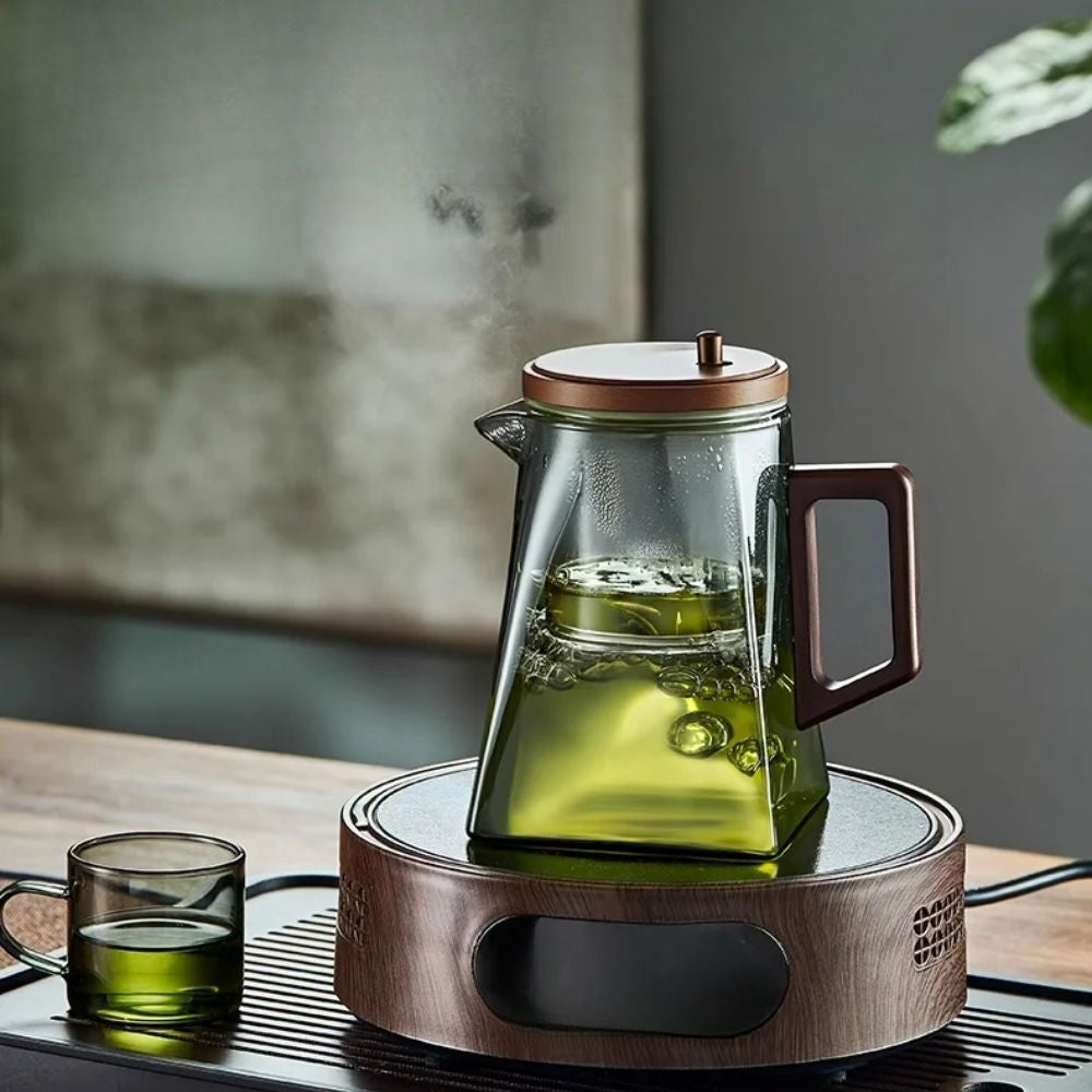 Théière flottante en verre Infuseur intégré