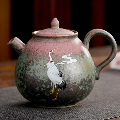 Théière en céramique vintage fabrication artisanale