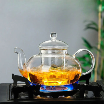 Théière en verre borosilicate avec filtre