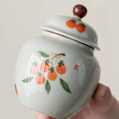 Boîte à thé en argile bocal hermétique fait main