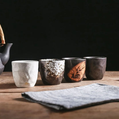 Tasse à thé japonaise en céramique florale