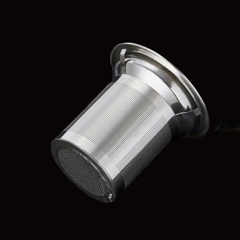 Théière en verre résistant à la chaleur filtre inox