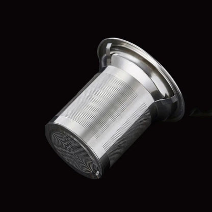 Théière en verre résistant à la chaleur filtre inox