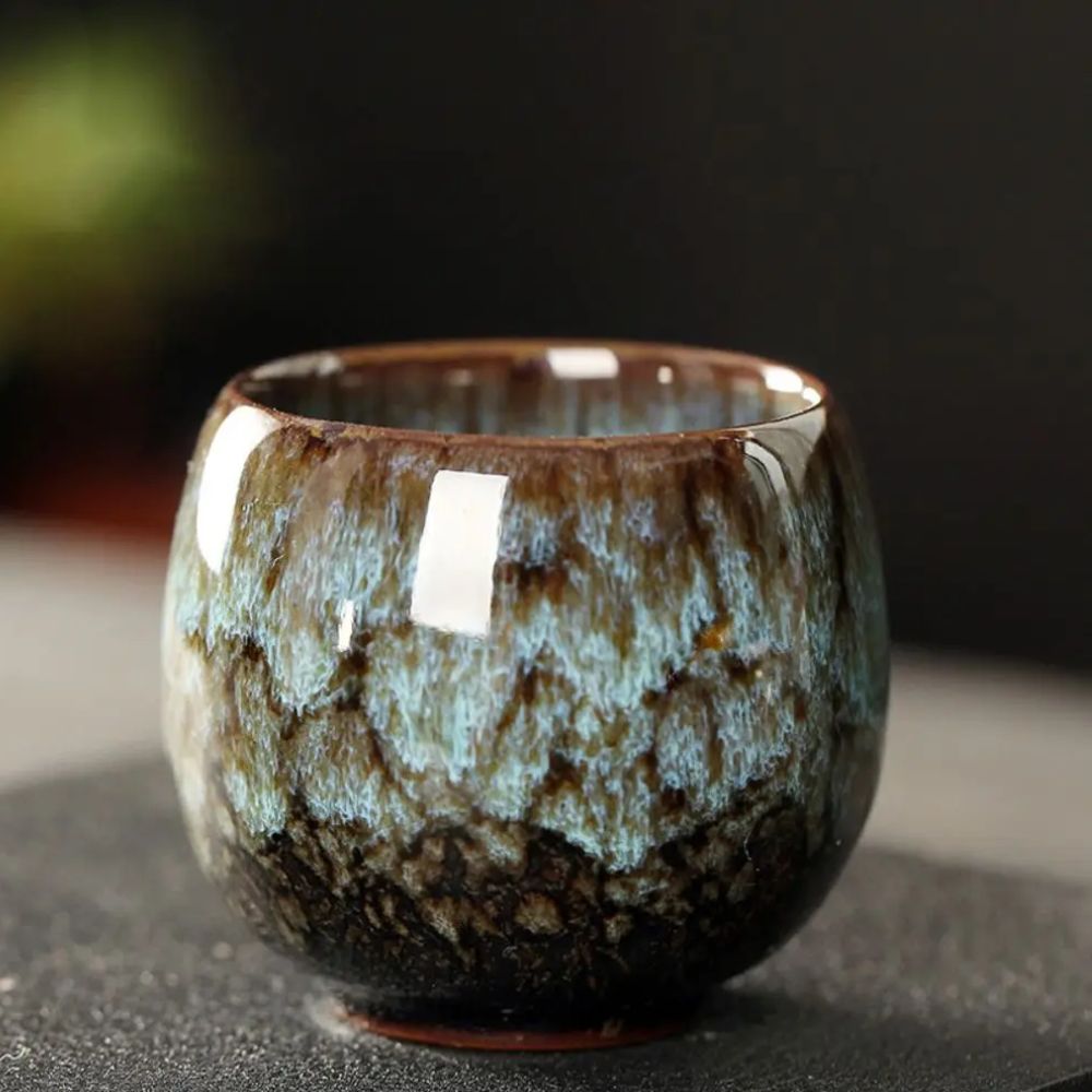 Tasse à thé japonaise en céramique émaillage transformé