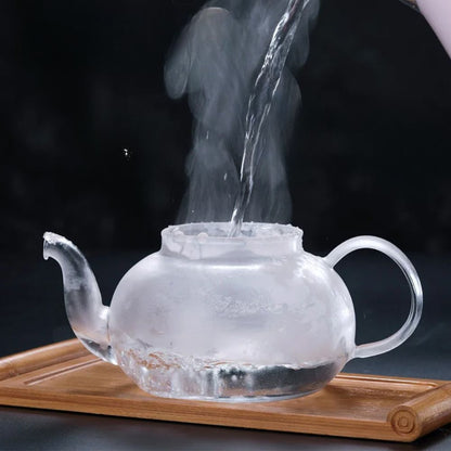 Théière en verre avec infuseur inox résistant à la chaleur