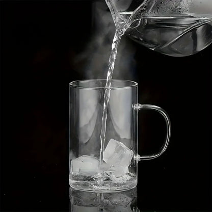 Tasse à thé en verre borosilicate avec infuseur inox