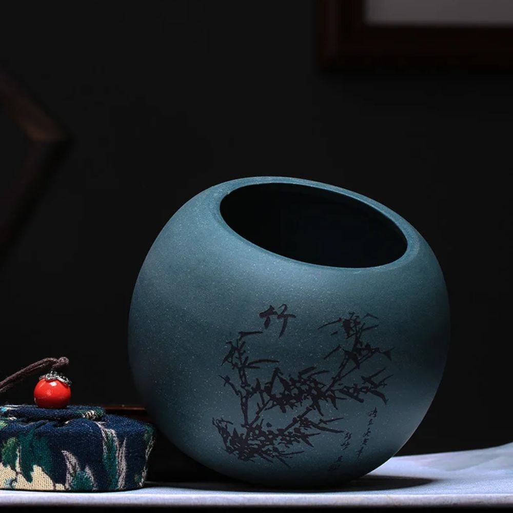 Boîte à thé en argile pot hermétique en terre