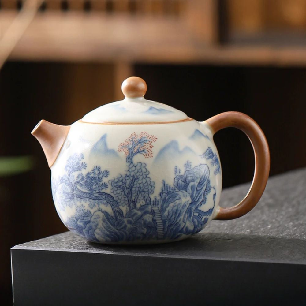 Théière en céramique Ru Kiln style chinois Xishi