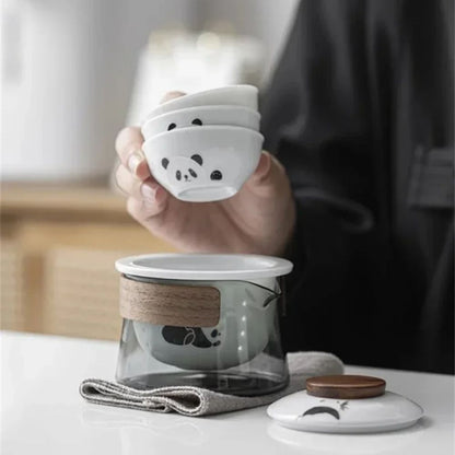 Service à thé de voyage avec pochette nomade