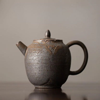 Théière japonaise en céramique émaillée artisanale