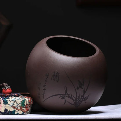 Boîte à thé en argile pot hermétique en terre