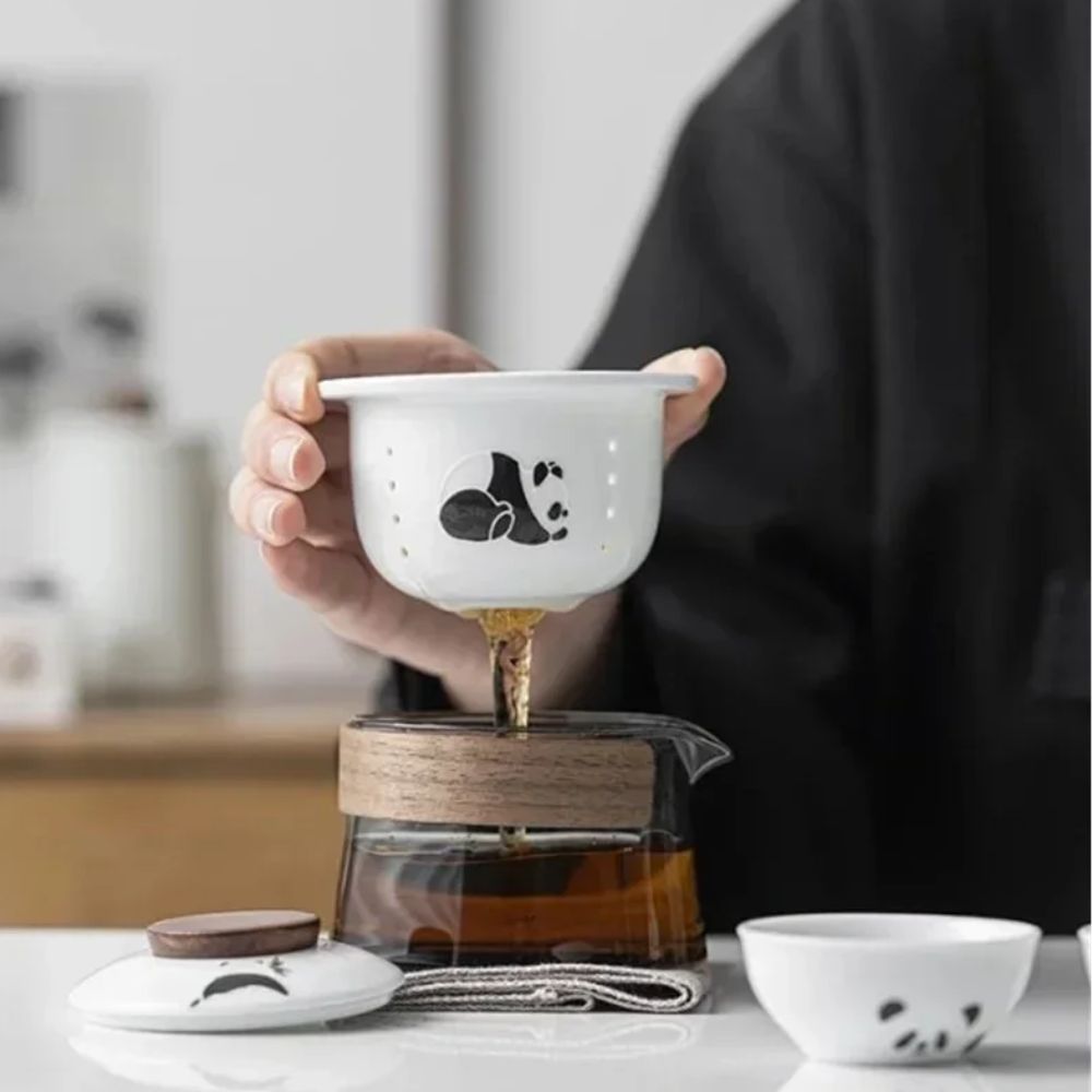 Service à thé de voyage avec pochette nomade