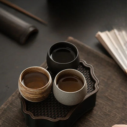 Tasse à thé japonaise grès artisanal style ancien