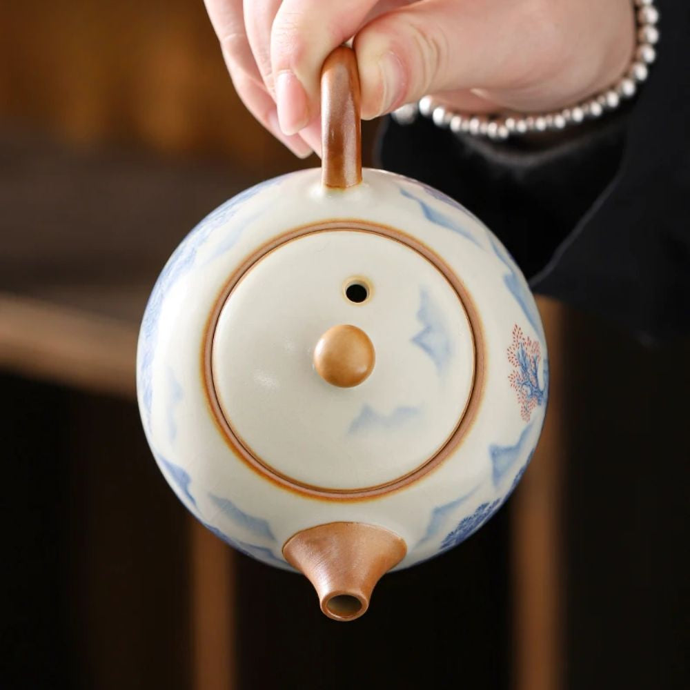 Théière en céramique Ru Kiln style chinois Xishi