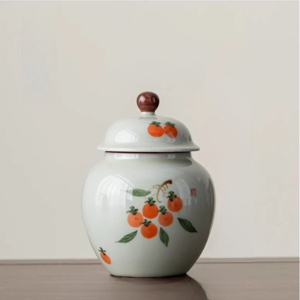 Boîte à thé en argile bocal hermétique fait main