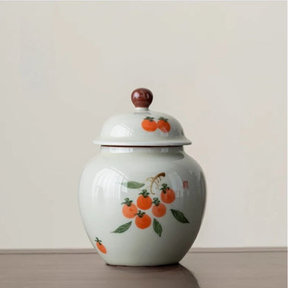 Boîte à thé en argile bocal hermétique fait main