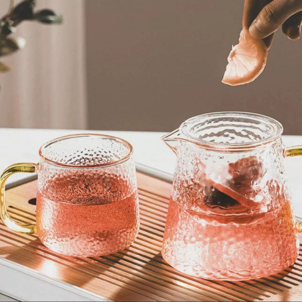 Théière en verre avec filtre