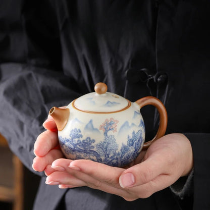 Théière en céramique Ru Kiln style chinois Xishi