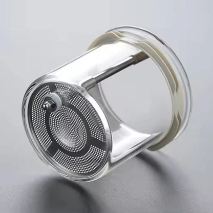 Théière en verre borosilicate filtre inox & poignée bois