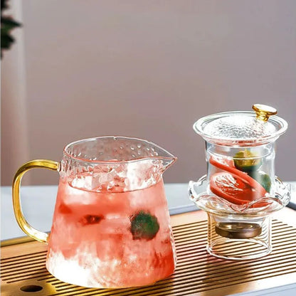 Théière en verre avec filtre