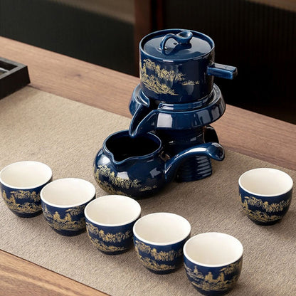 Service à thé chinois en céramique porcelaine voyage