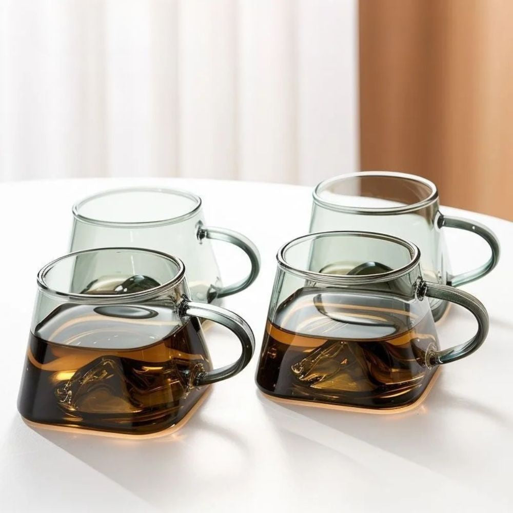Tasse à thé en verre borosilicate