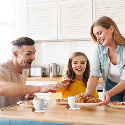 Lot de 4 sous-verres bois et marbre