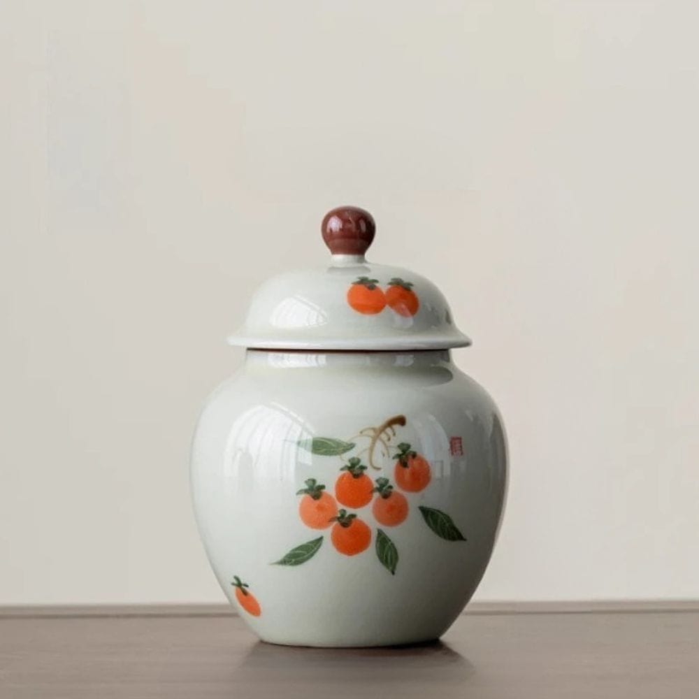 Boîte à thé en argile bocal hermétique fait main