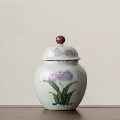 Boîte à thé en argile bocal hermétique fait main