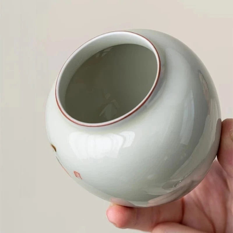 Boîte à thé en argile bocal hermétique fait main