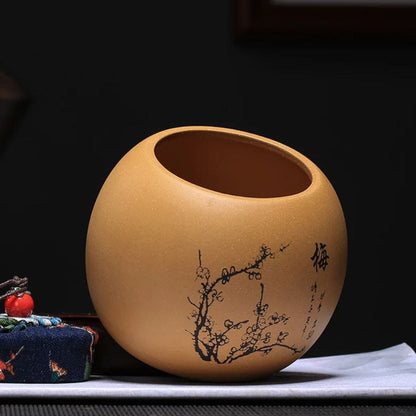 Boîte à thé en argile pot hermétique en terre