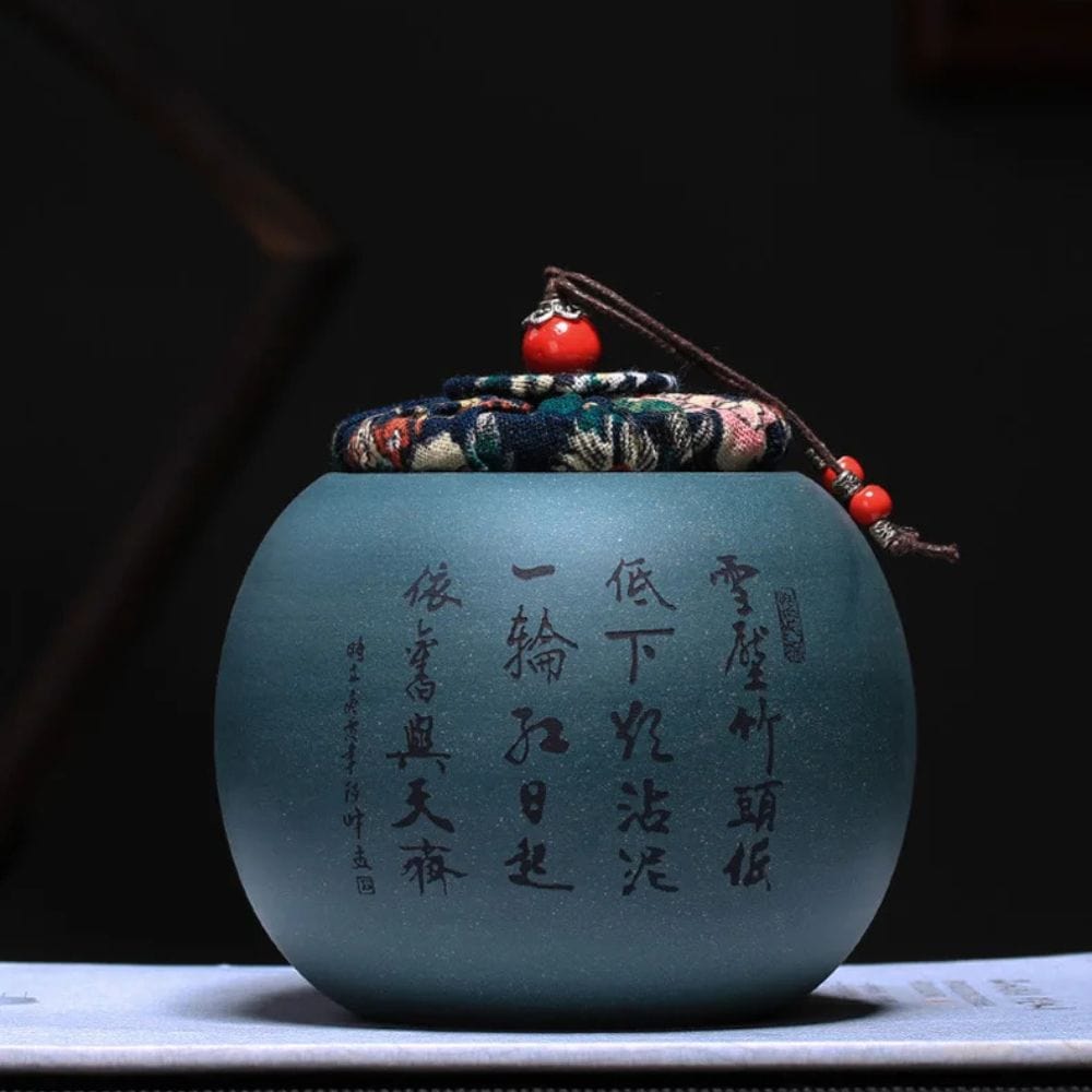Boîte à thé en argile pot hermétique en terre