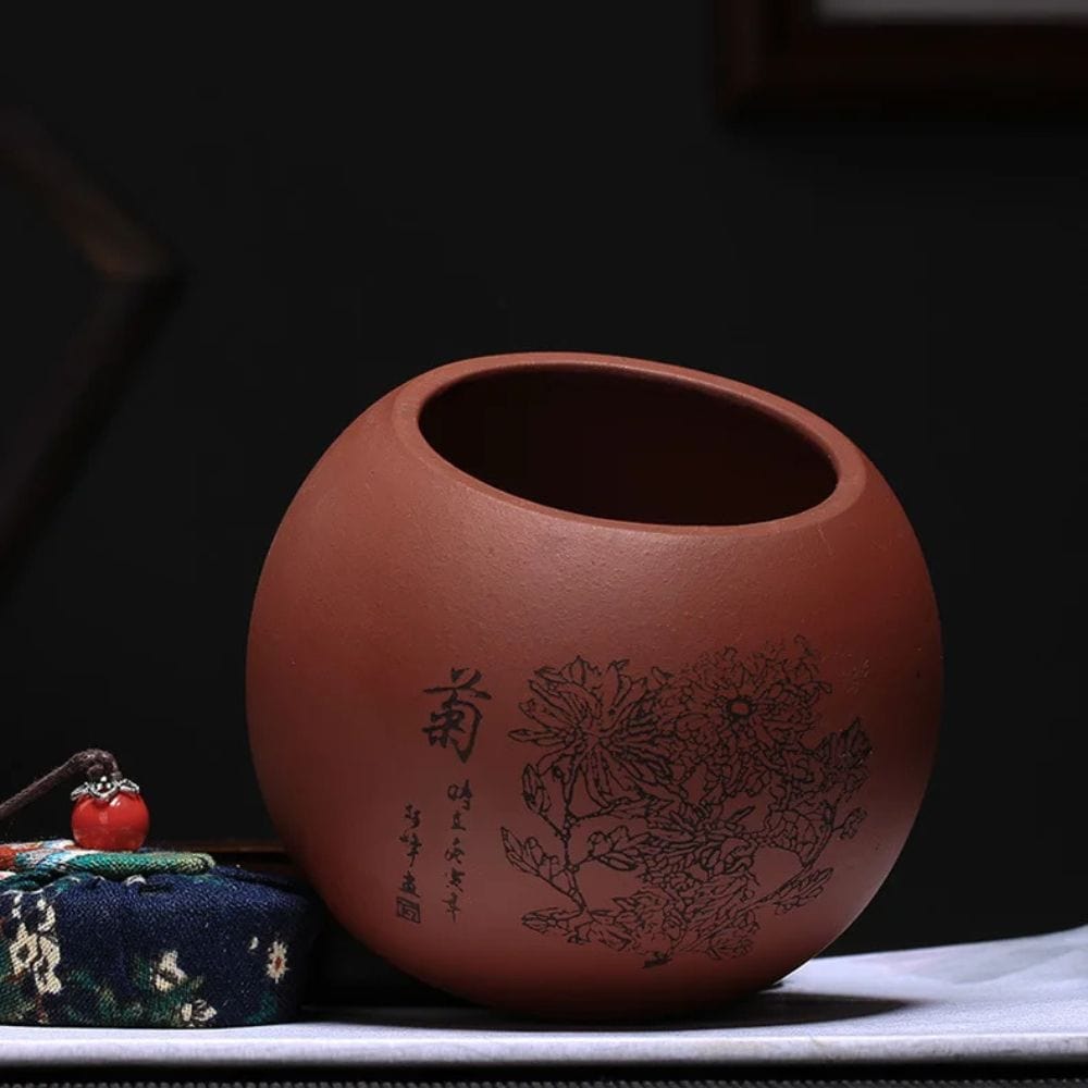 Boîte à thé en argile pot hermétique en terre
