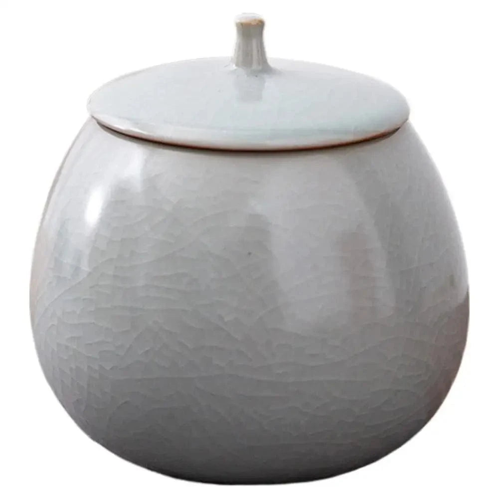 Boîte à thé en céramique bocal hermétique 200 ml (style vintage)
