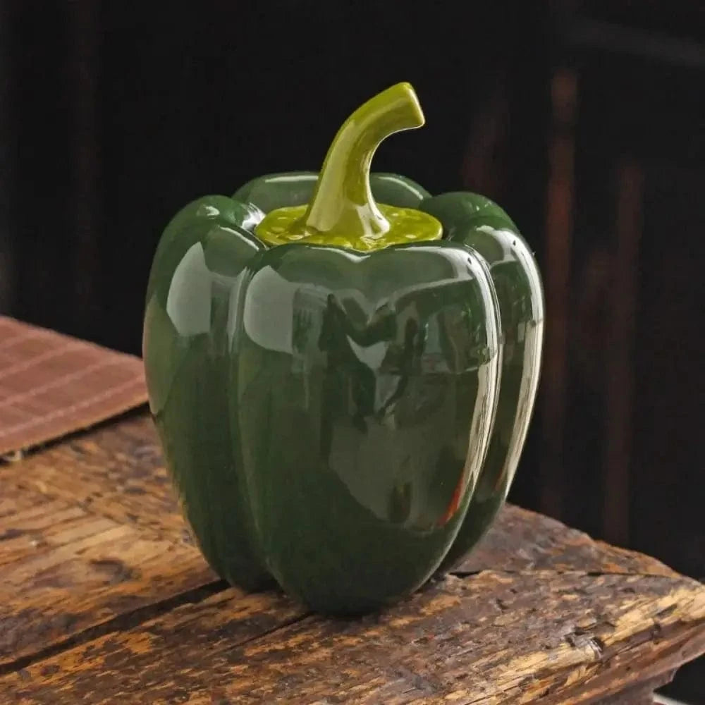 Boîte à thé en céramique forme piment ou fraise 180 ml