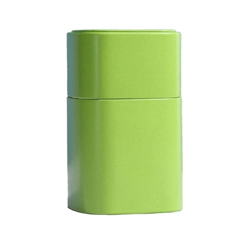 Boîte à thé en métal style peinture à l’huile 100 g