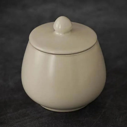 Boîte à thé en porcelaine craquelée style vintage bleu & blanc