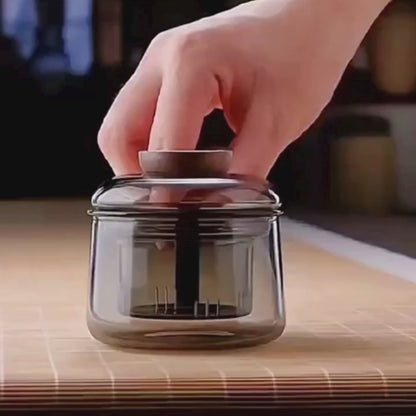 Tasse à thé en verre avec filtre amovible