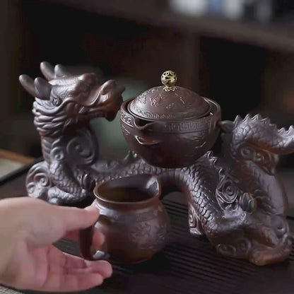 Service à thé Kung Fu en porcelaine émaillée