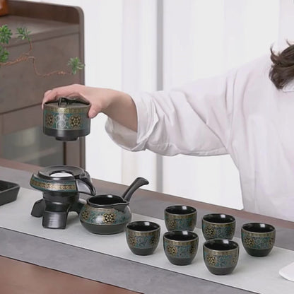 Service à thé chinois en céramique porcelaine voyage