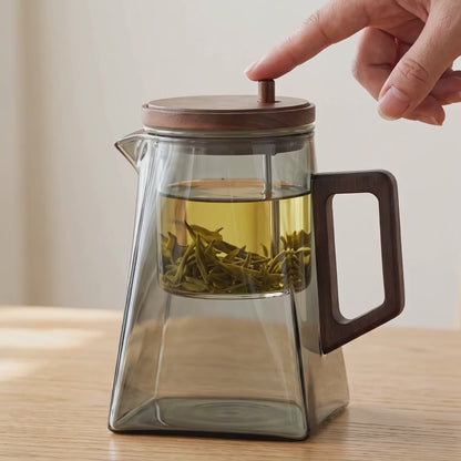 Théière flottante en verre Infuseur intégré